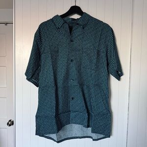 Beams plus open collar shirt